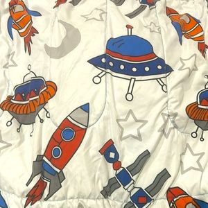 Twin Size Kids Comforter with Space Design